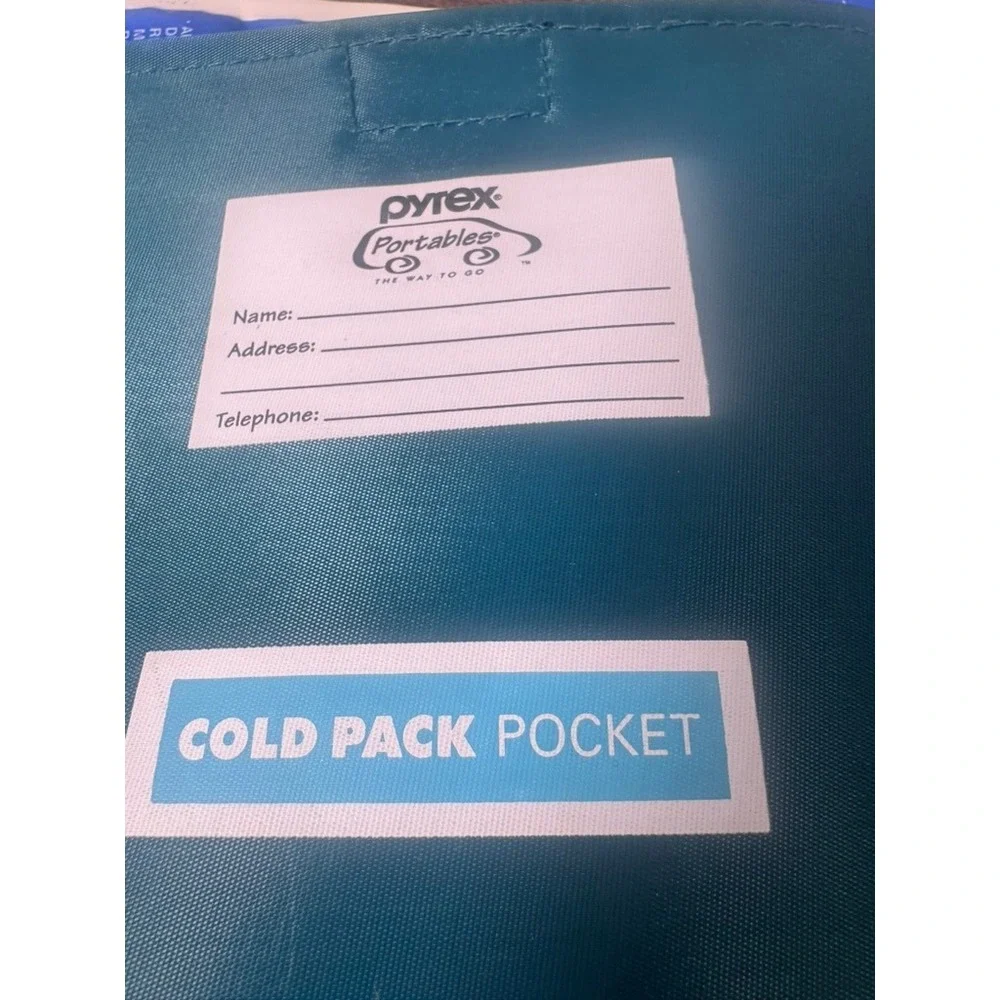 VTG Pyrex Portables Insulated Hot‎ & Cold Carry Bag Teal Thermal